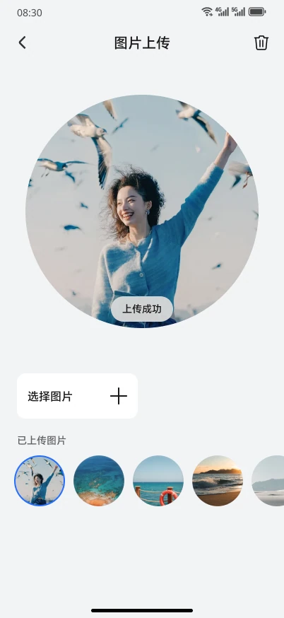 照片上传成功